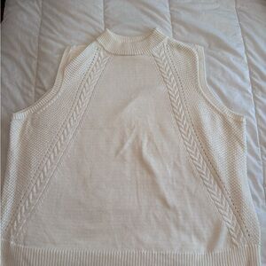ModCloth Ivory Knit Sweater Tank